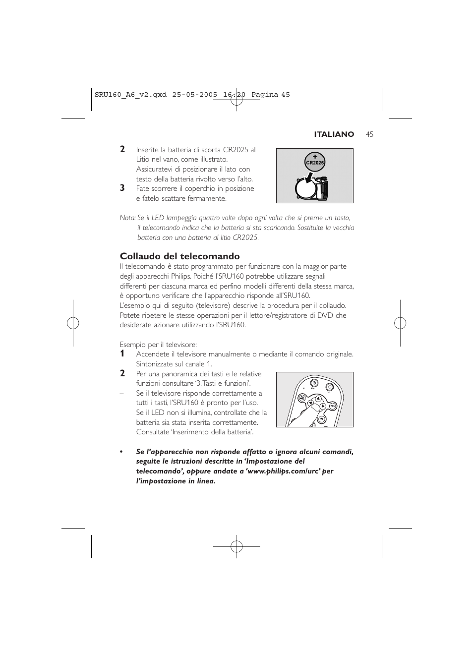 Philips Mando a distancia universal User Manual | Page 45 / 112