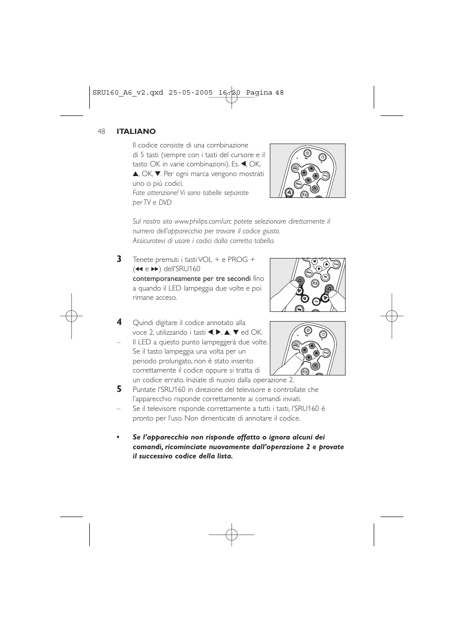 Philips Mando a distancia universal User Manual | Page 48 / 112