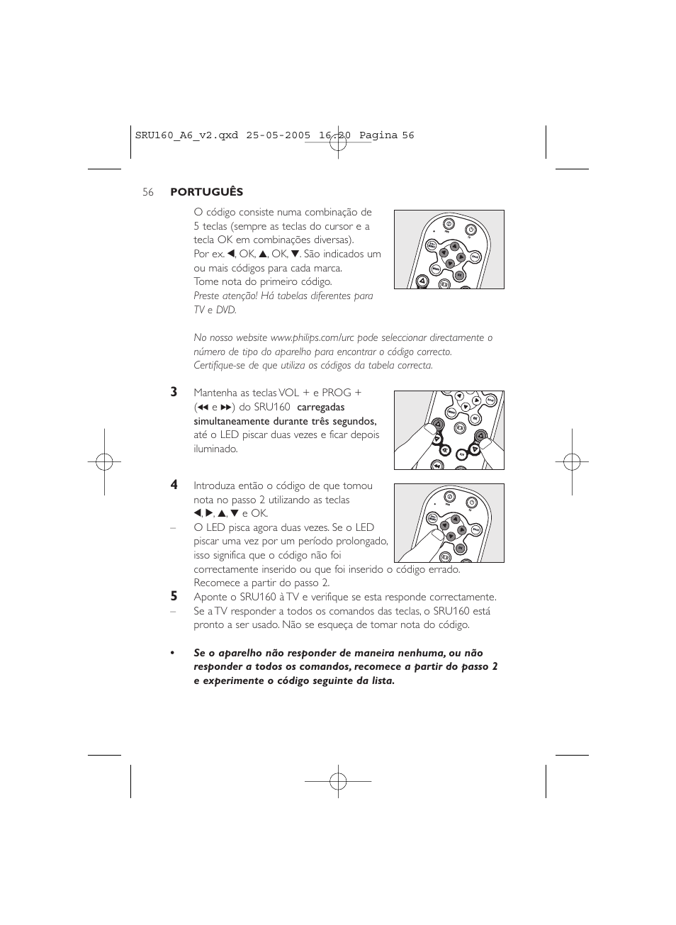 Philips Mando a distancia universal User Manual | Page 56 / 112