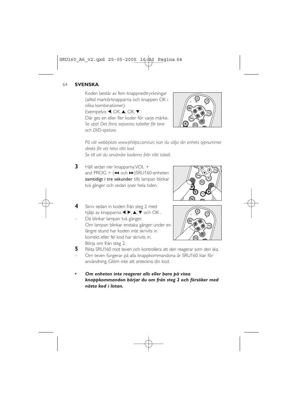Philips Mando a distancia universal User Manual | Page 64 / 112