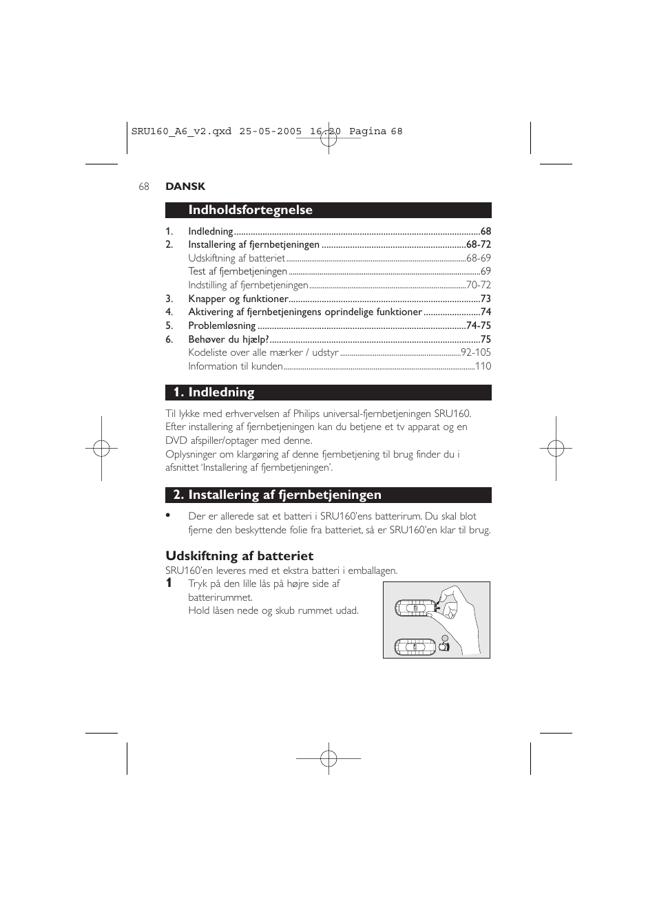 Philips Mando a distancia universal User Manual | Page 68 / 112