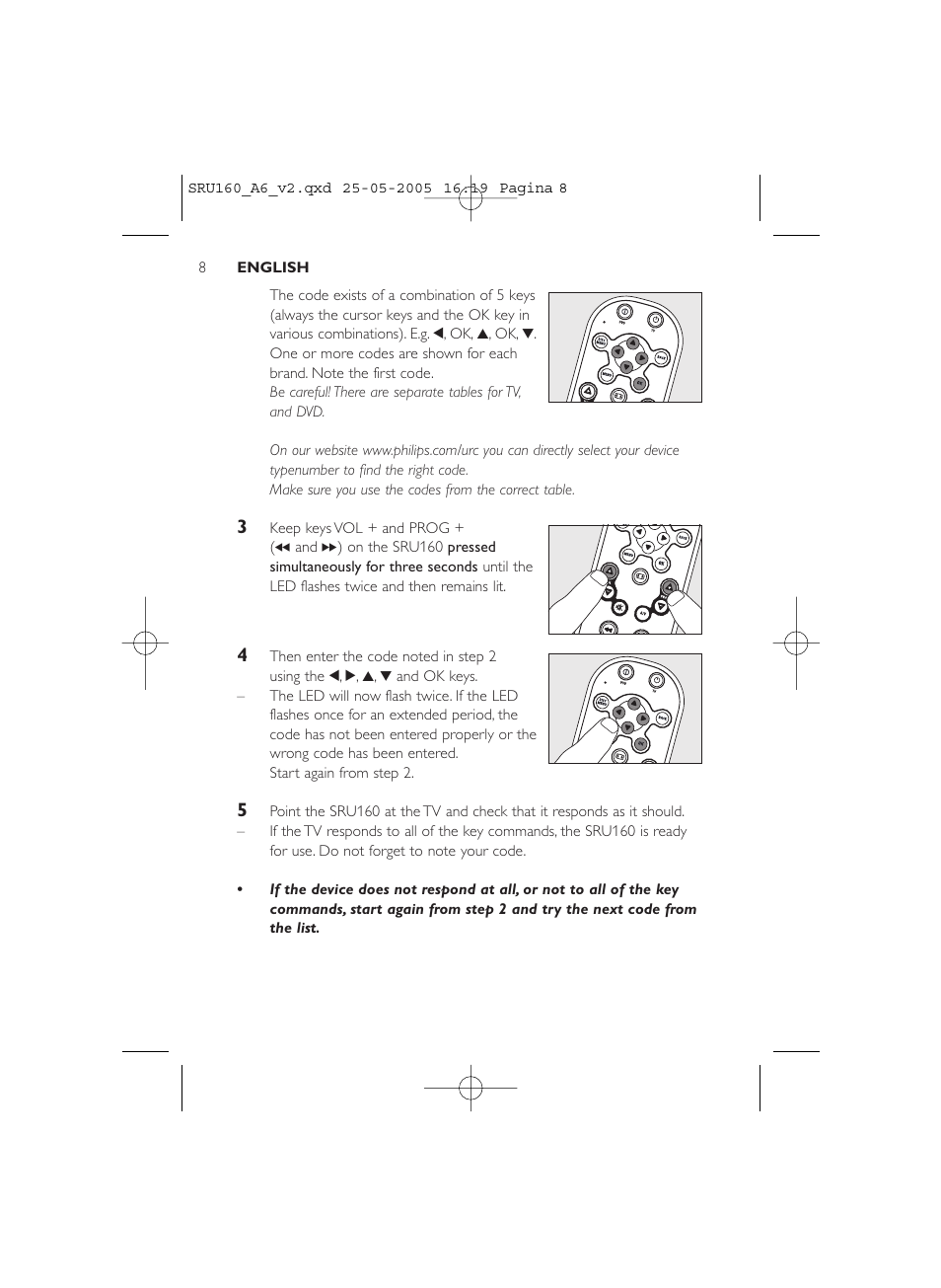 Philips Mando a distancia universal User Manual | Page 8 / 112