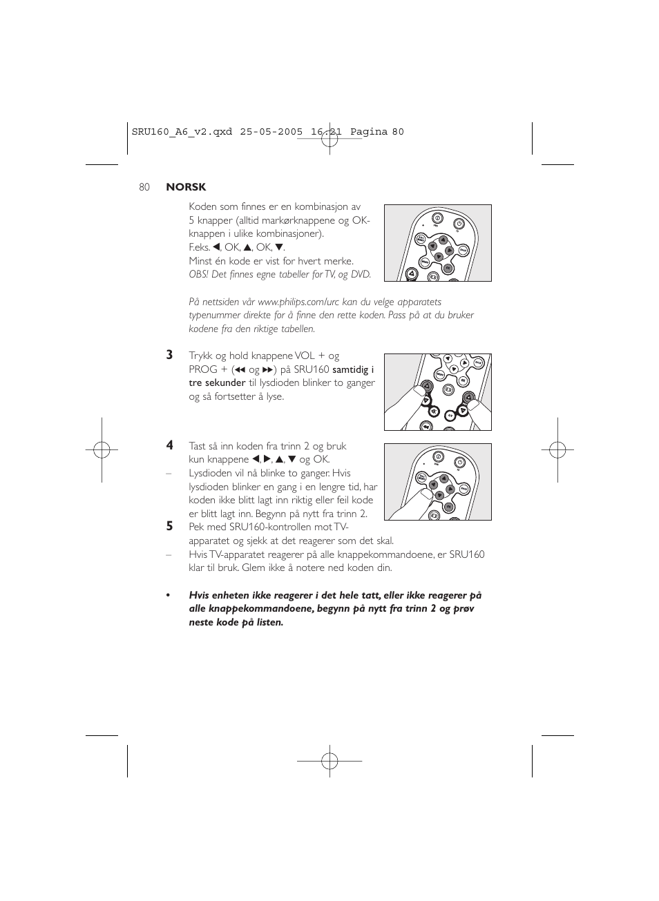 Philips Mando a distancia universal User Manual | Page 80 / 112