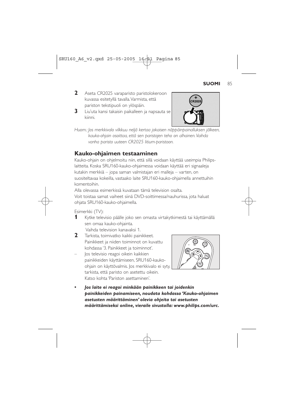 Philips Mando a distancia universal User Manual | Page 85 / 112