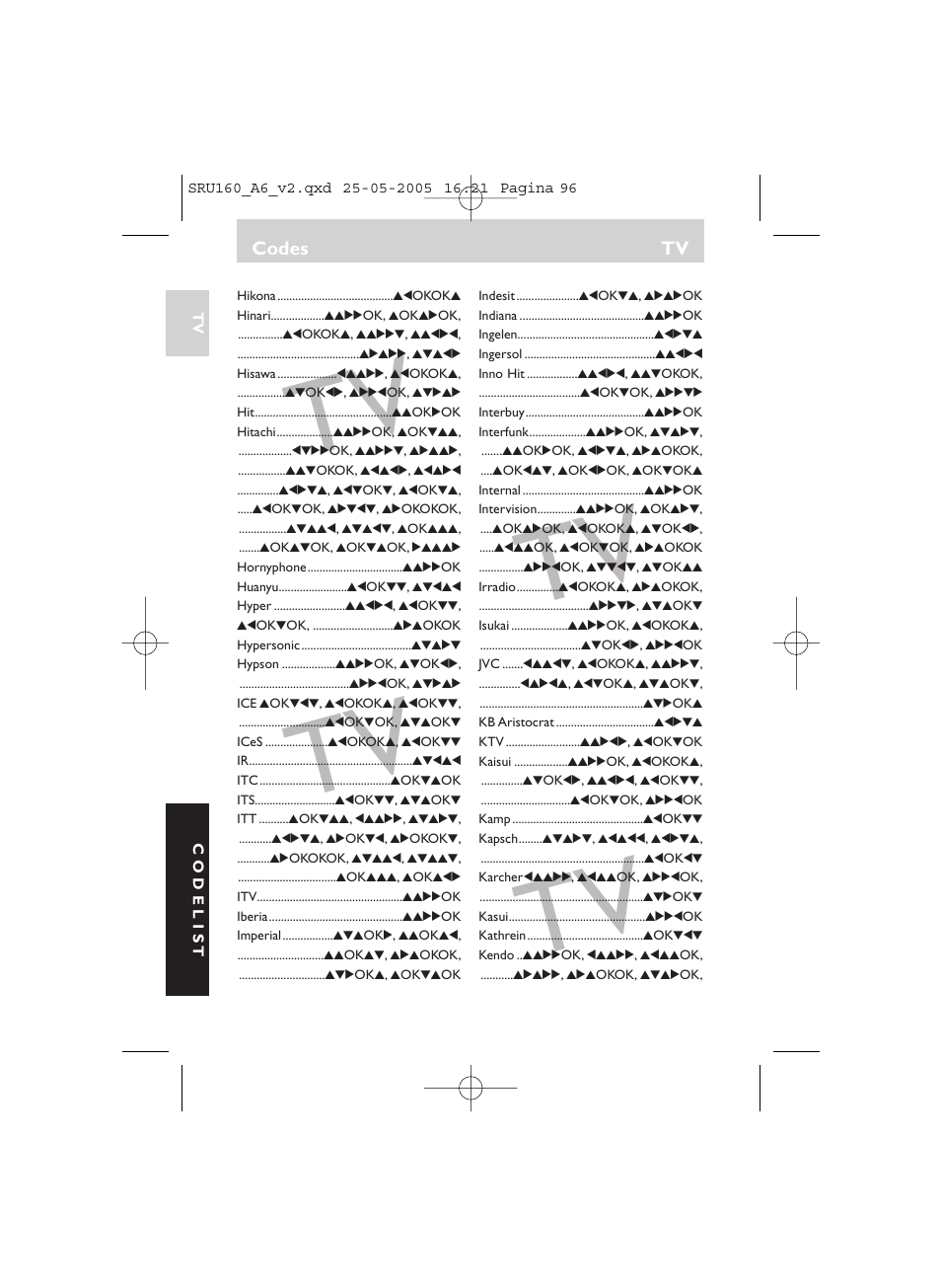 Philips Mando a distancia universal User Manual | Page 96 / 112