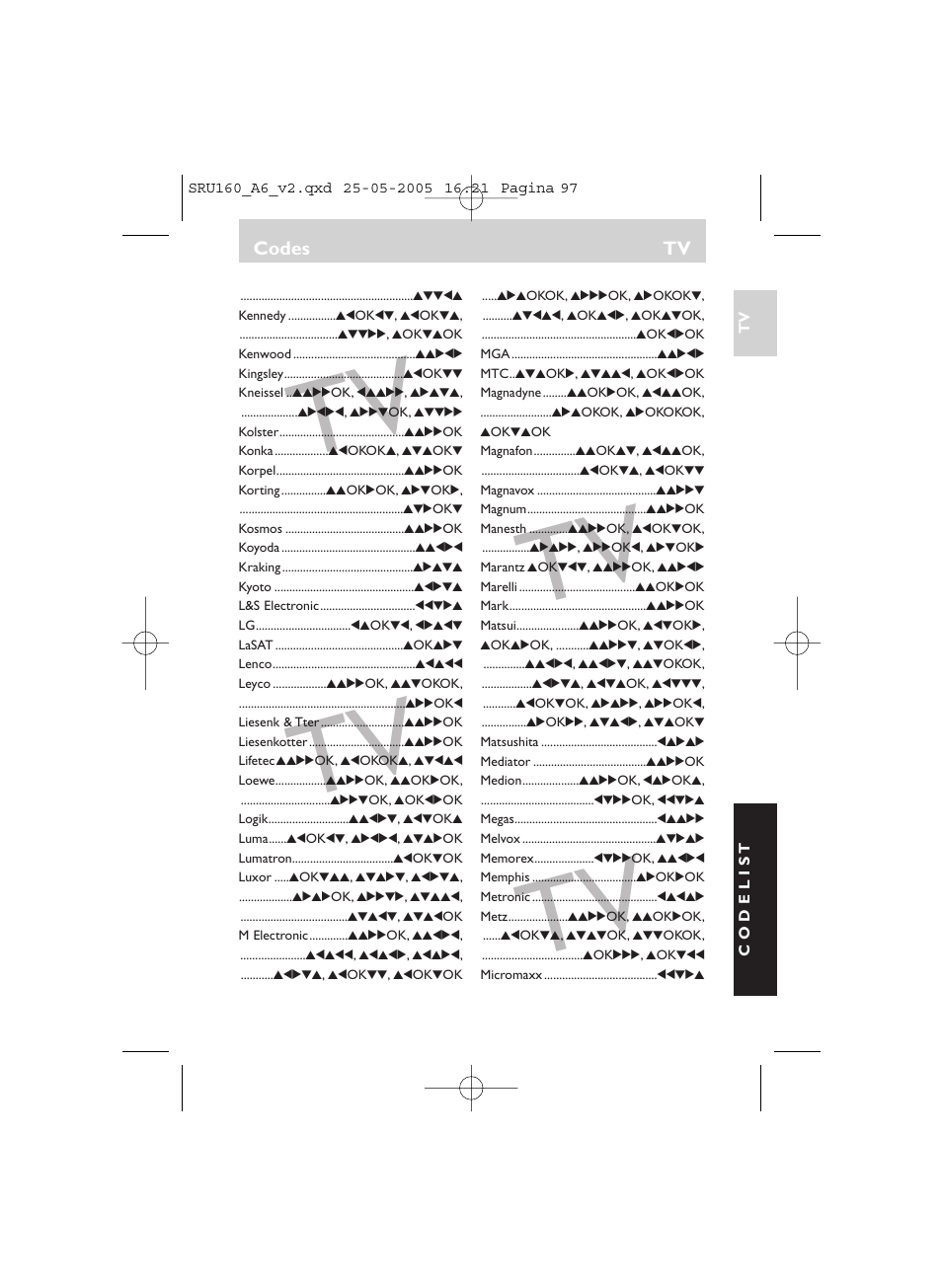 Philips Mando a distancia universal User Manual | Page 97 / 112