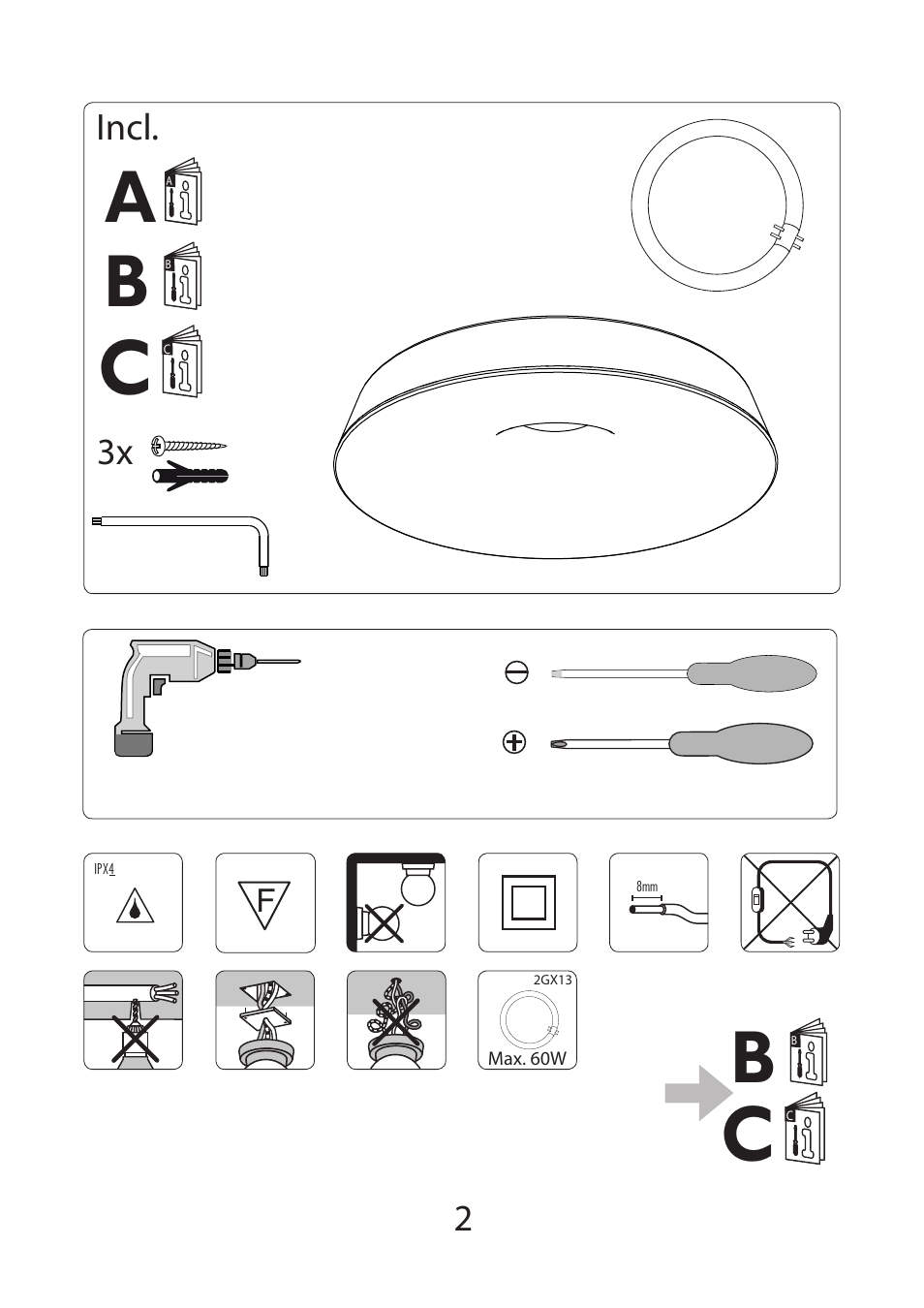 Philips InStyle Plafón User Manual | Page 2 / 8