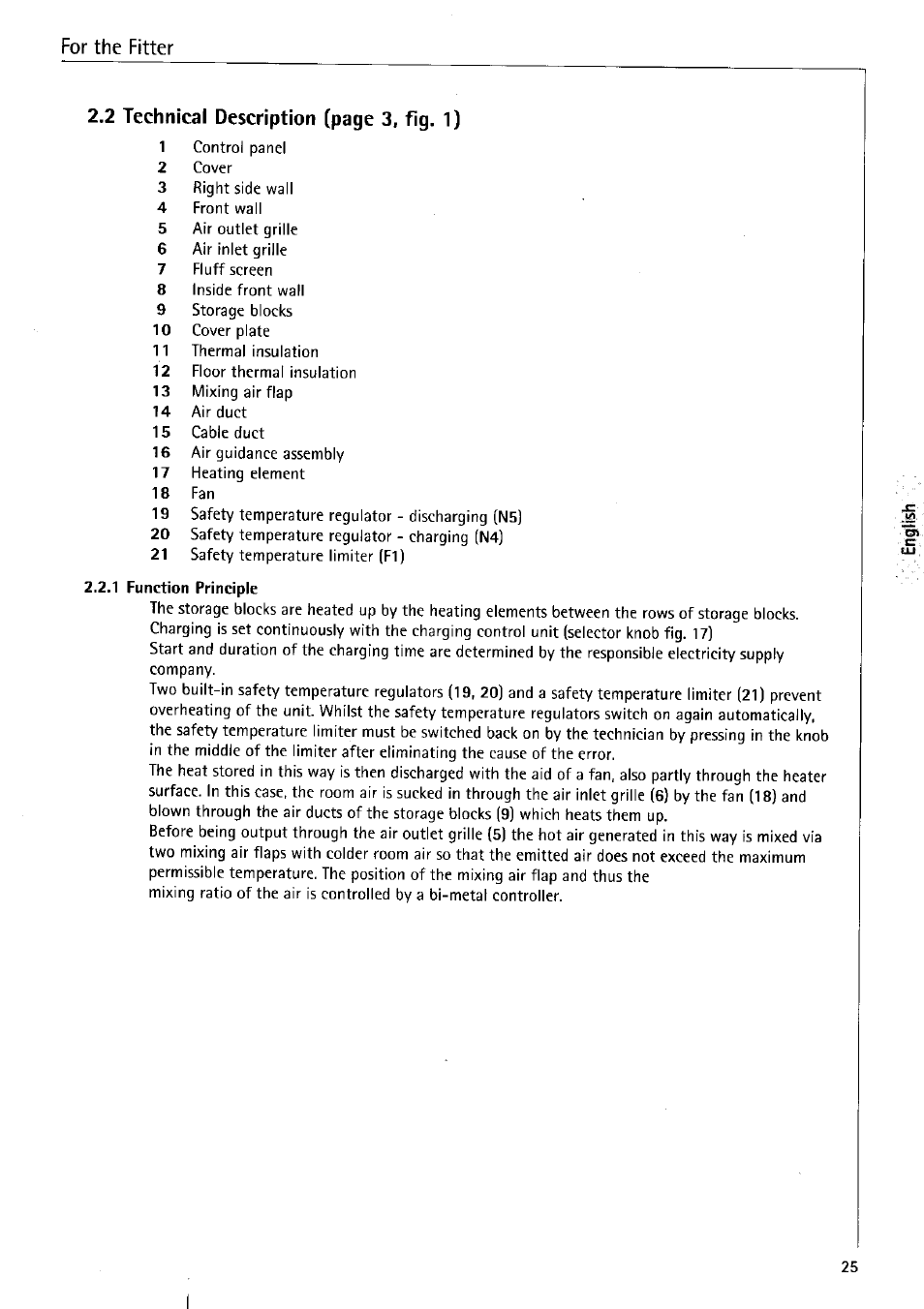 1 function principle, 2 technical description (page 3, fig. 1) | AEG WSP 7010 User Manual | Page 10 / 19