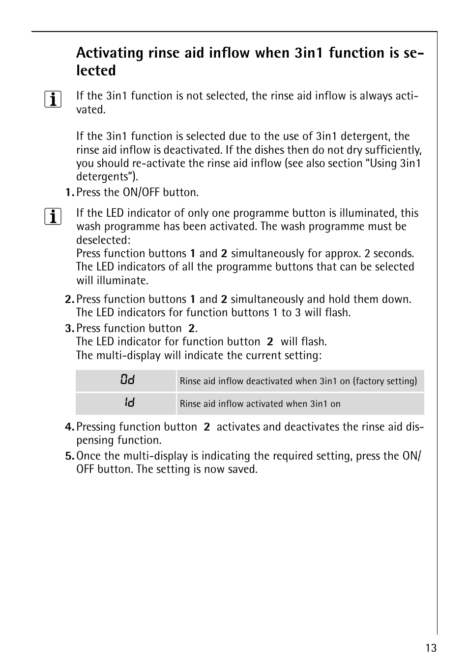 AEG FAVORIT 60860 User Manual | Page 13 / 48
