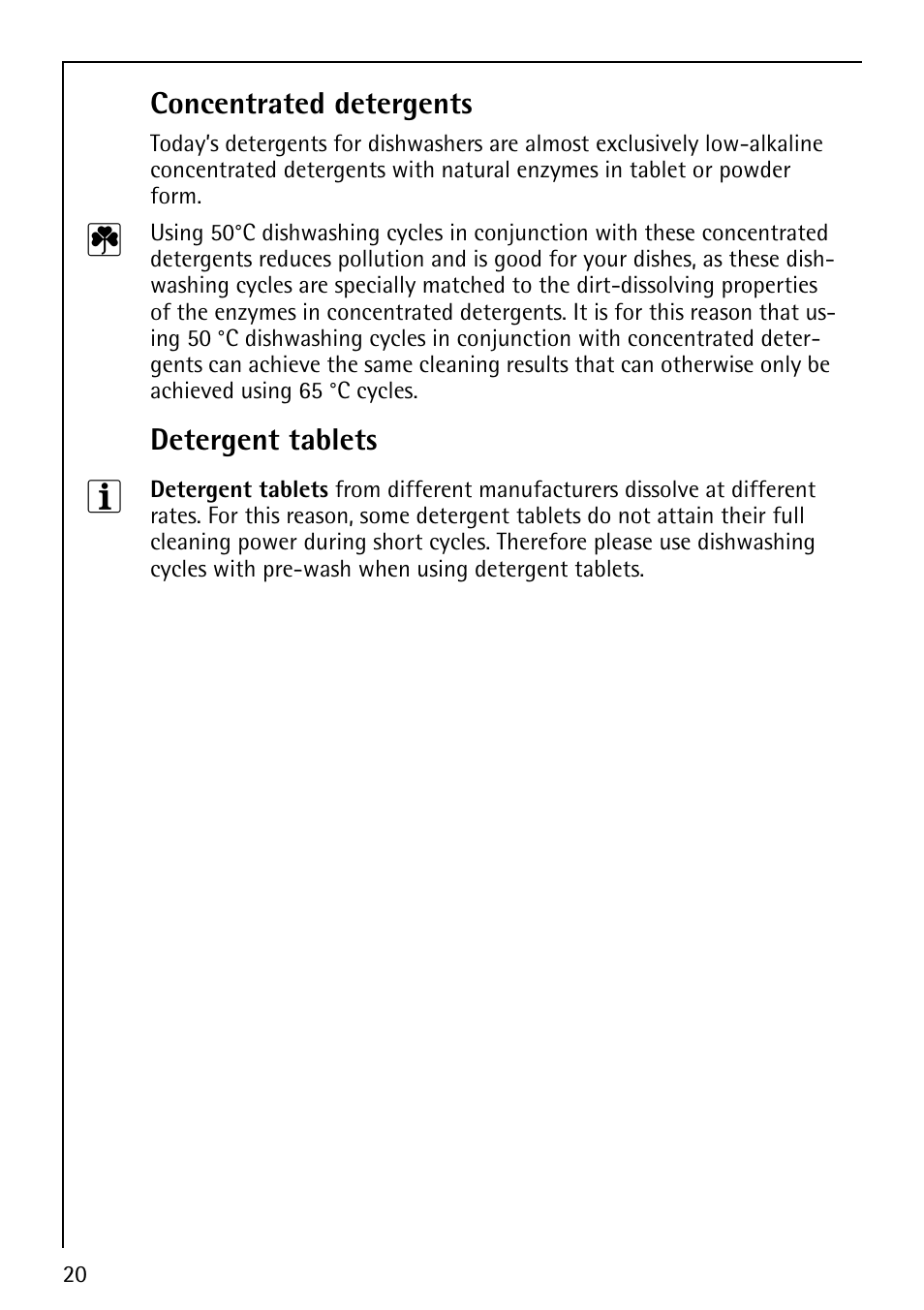 AEG FAVORIT 60860 User Manual | Page 20 / 48