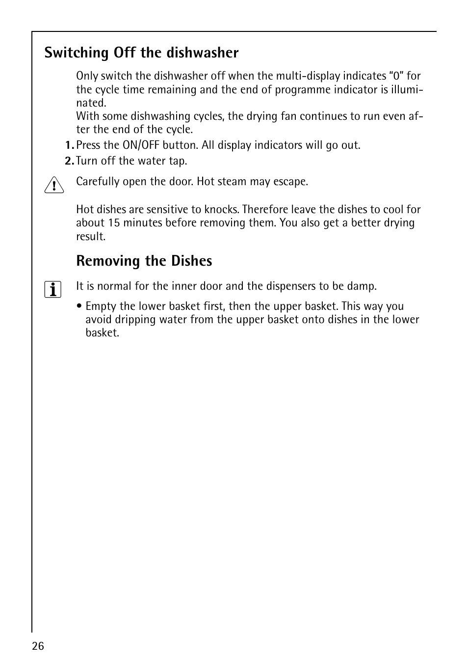 AEG FAVORIT 60860 User Manual | Page 26 / 48