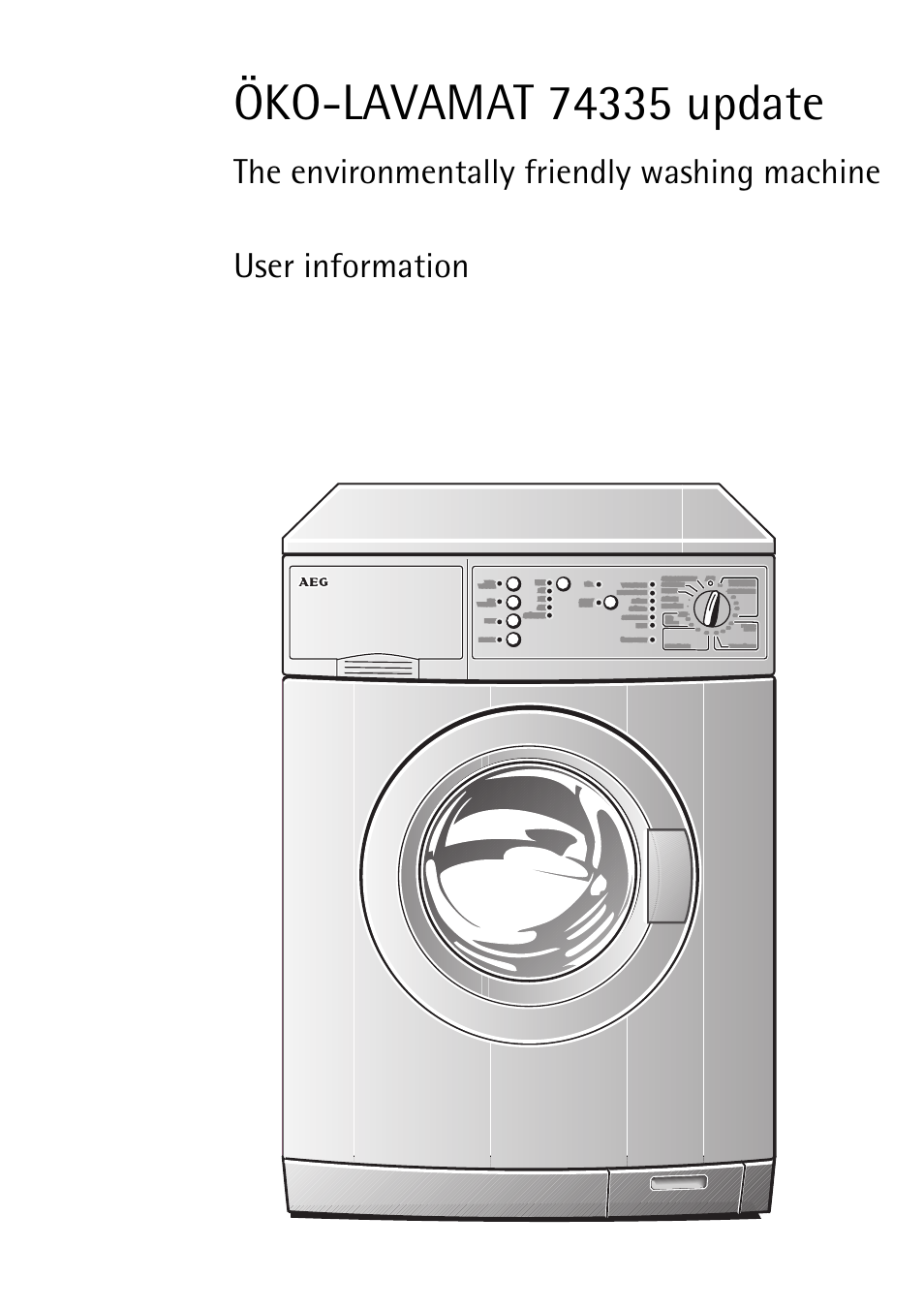 AEG KO-LAVAMAT 74335 User Manual | 52 pages