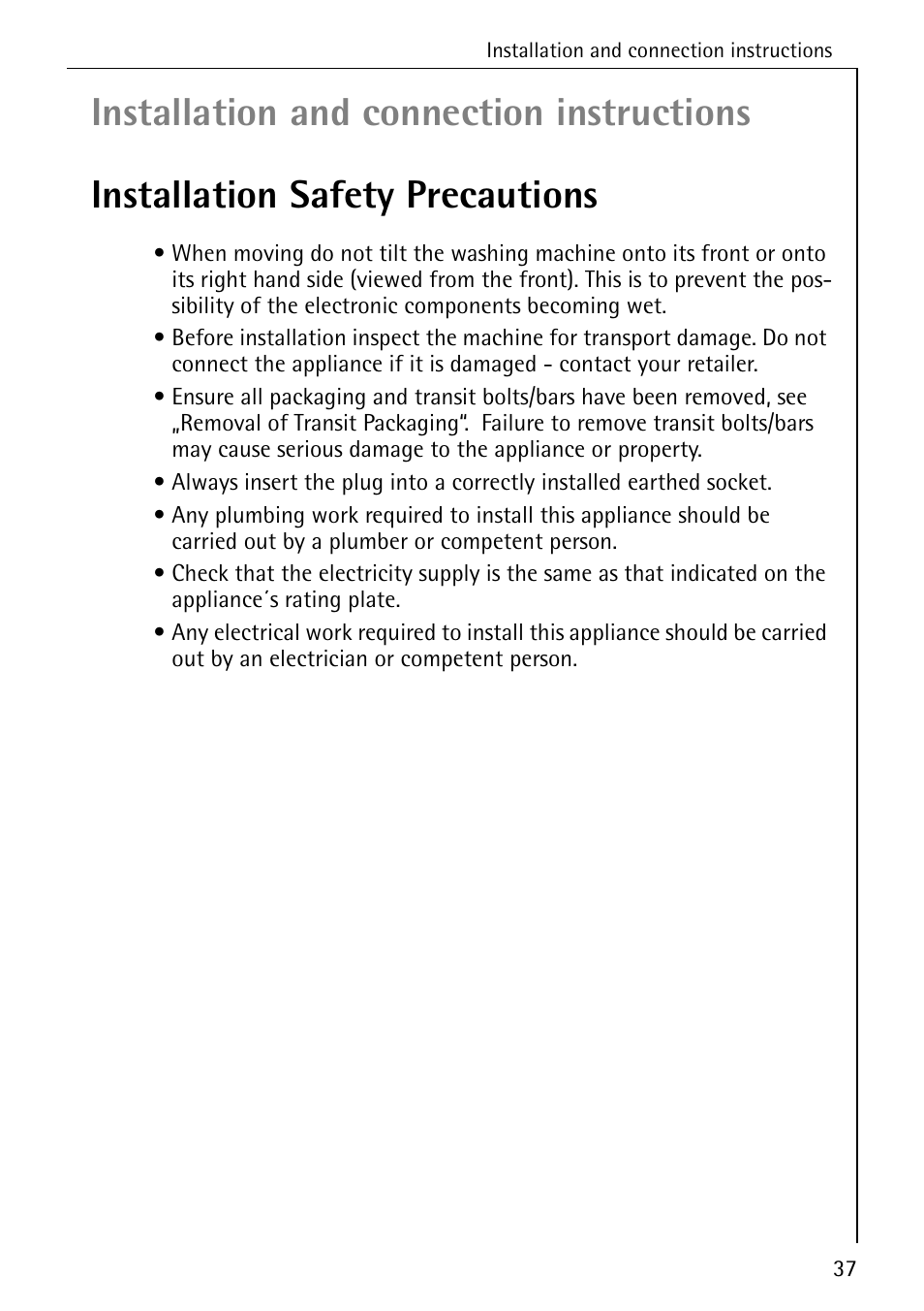 AEG KO-LAVAMAT 74335 User Manual | Page 37 / 52