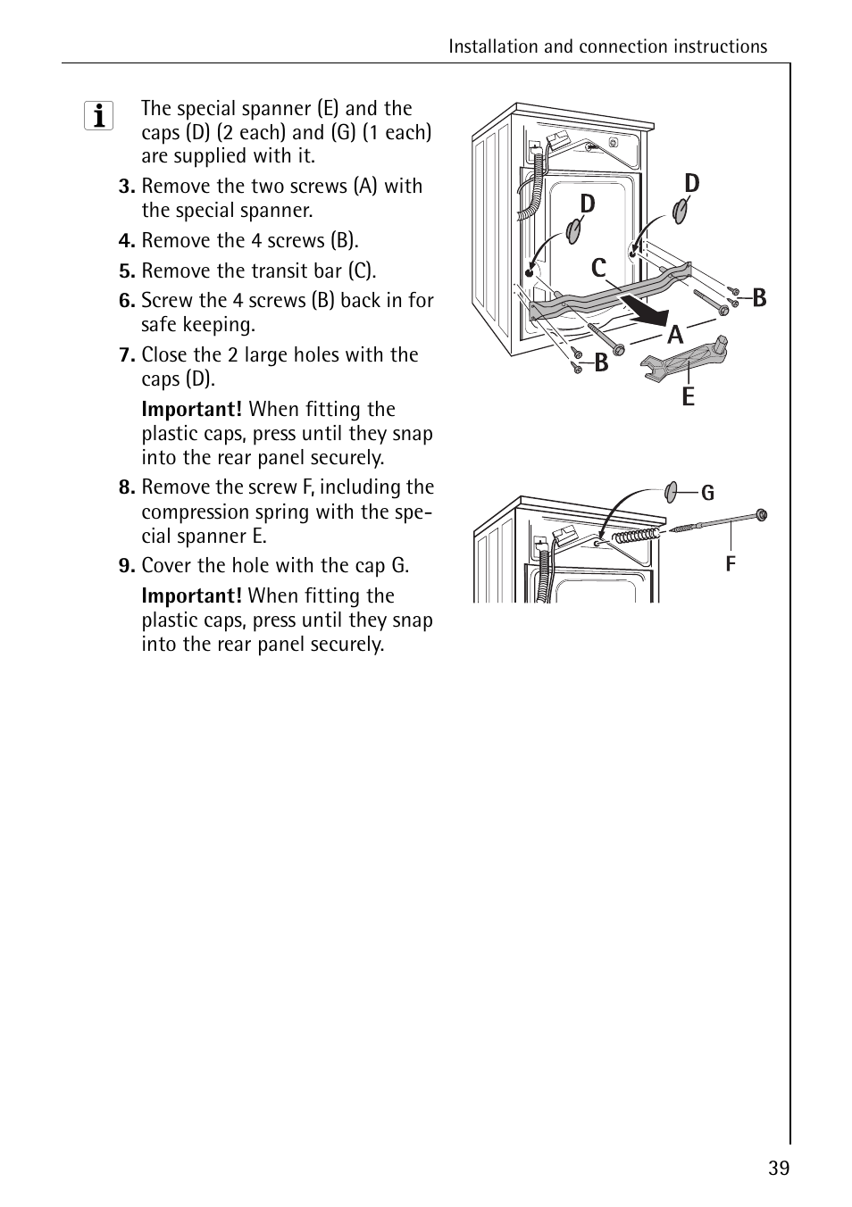 AEG KO-LAVAMAT 74335 User Manual | Page 39 / 52
