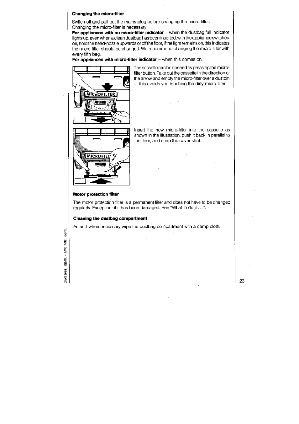 AEG VAMPYR 831I User Manual | Page 11 / 16