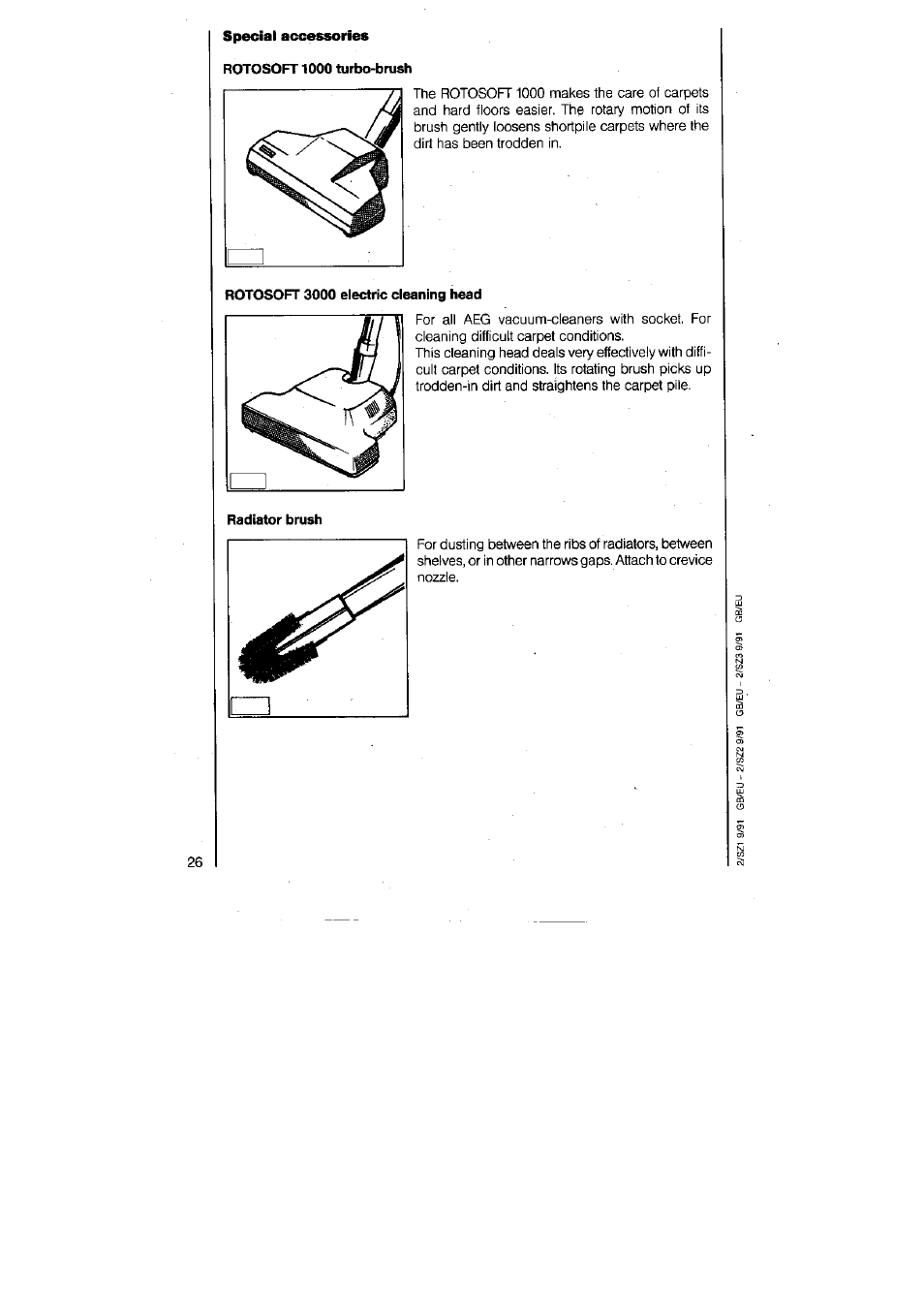 AEG VAMPYR 831I User Manual | Page 14 / 16