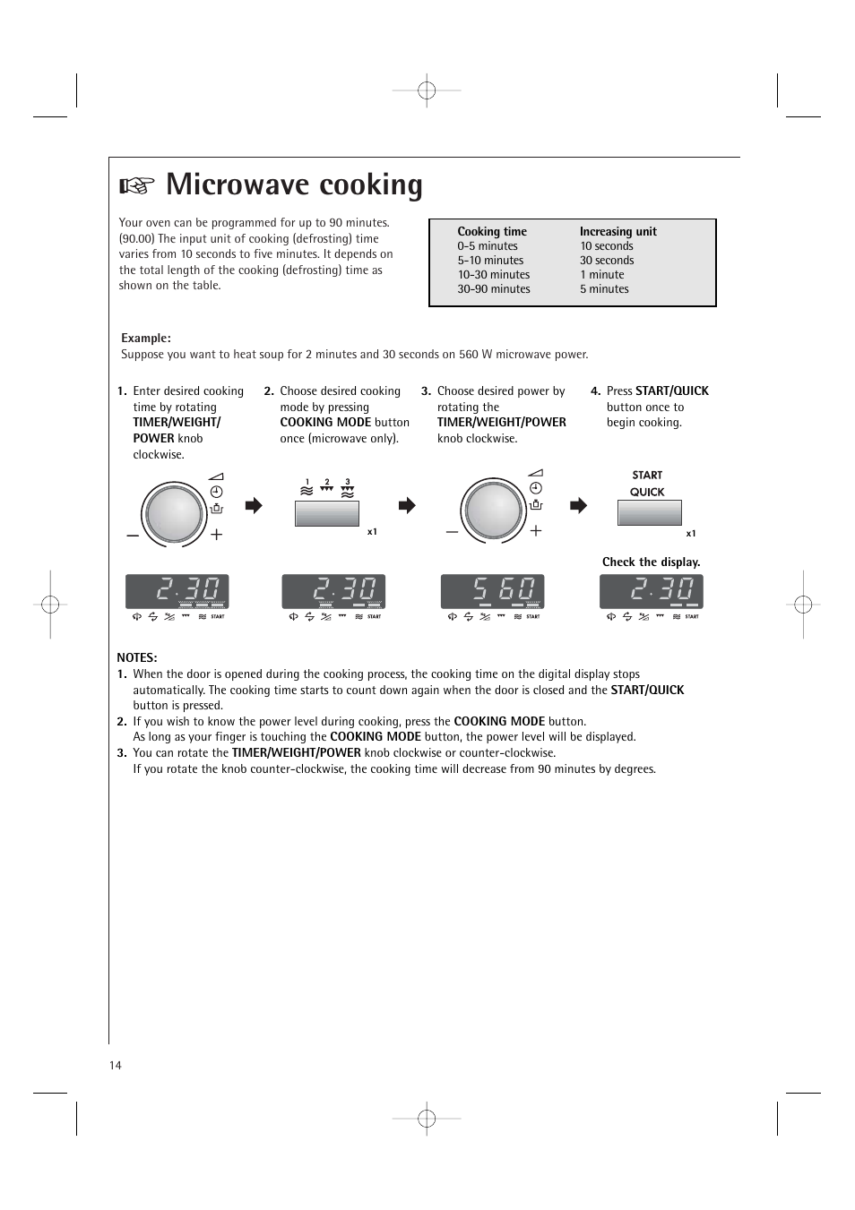 Microwave cooking | AEG MCD1751E User Manual | Page 16 / 48