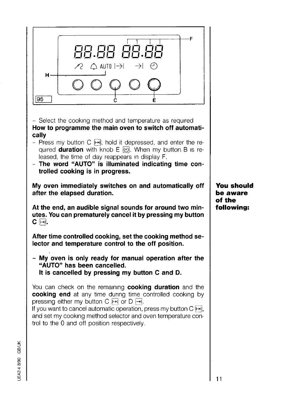 You should be aware of the following | AEG 7658B User Manual | Page 11 / 39