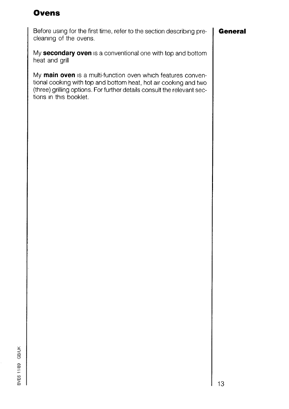 Ovens | AEG 7658B User Manual | Page 13 / 39