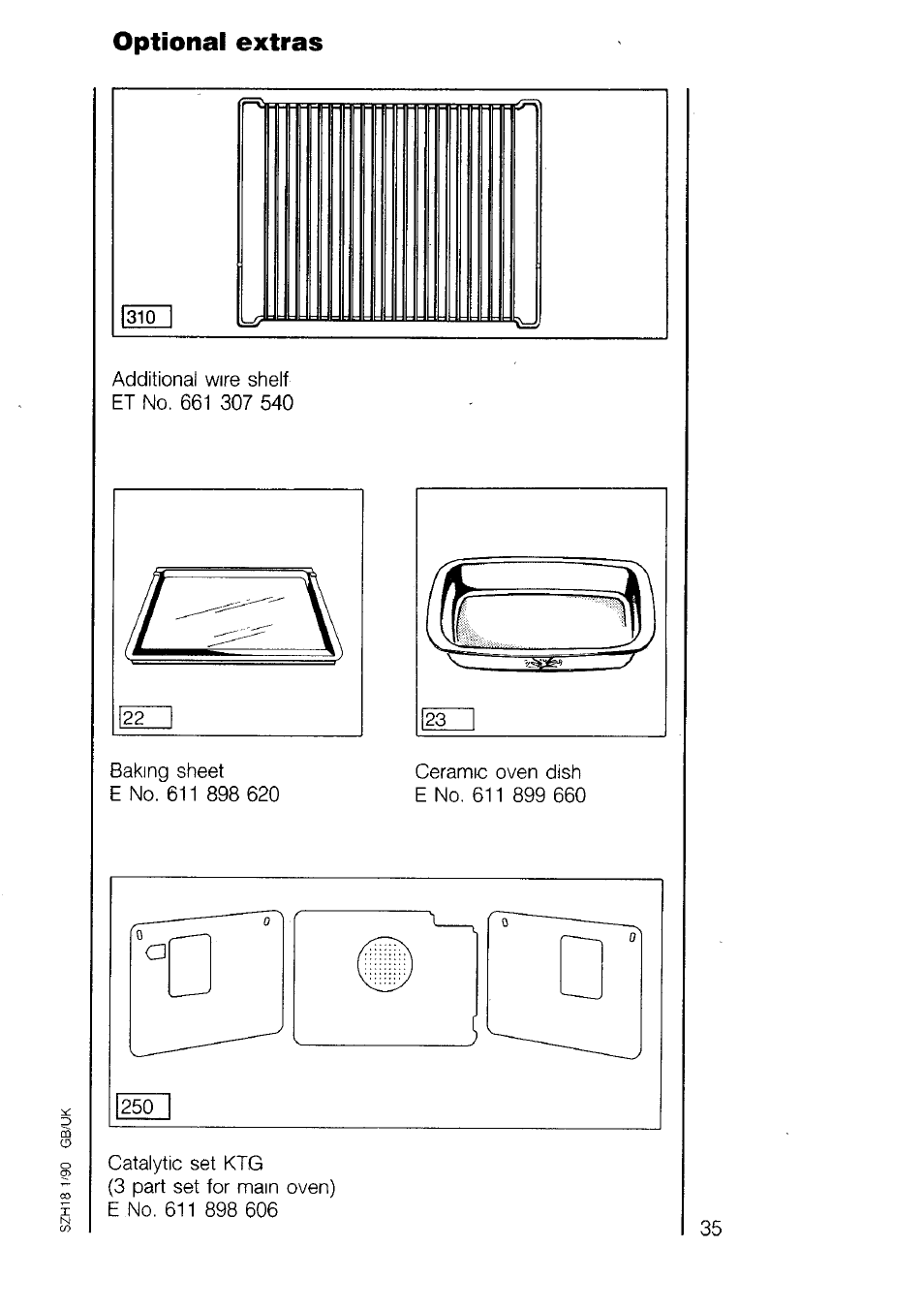 Optional extras | AEG 7658B User Manual | Page 35 / 39