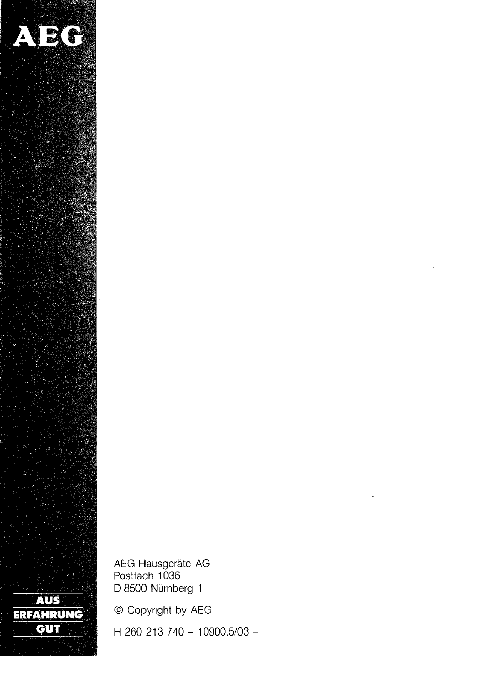 AEG 7658B User Manual | Page 39 / 39