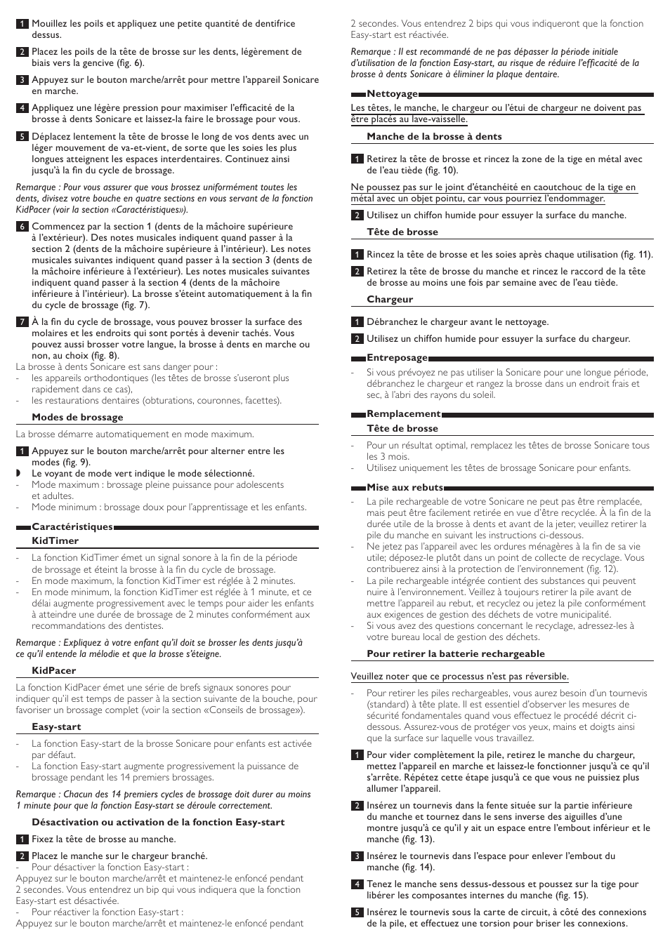 Philips Sonicare For Kids Cepillo dental sónico recargable User Manual | Page 7 / 8