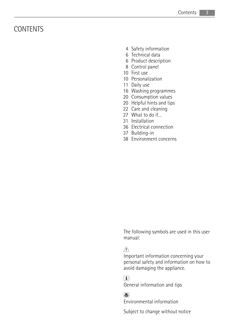 AEG 73742 User Manual | Page 3 / 40