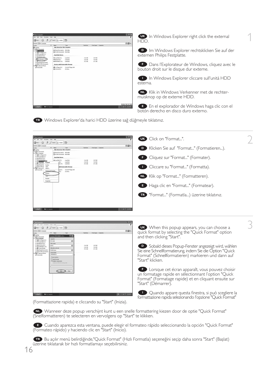 Philips Disco duro externo User Manual | Page 16 / 68