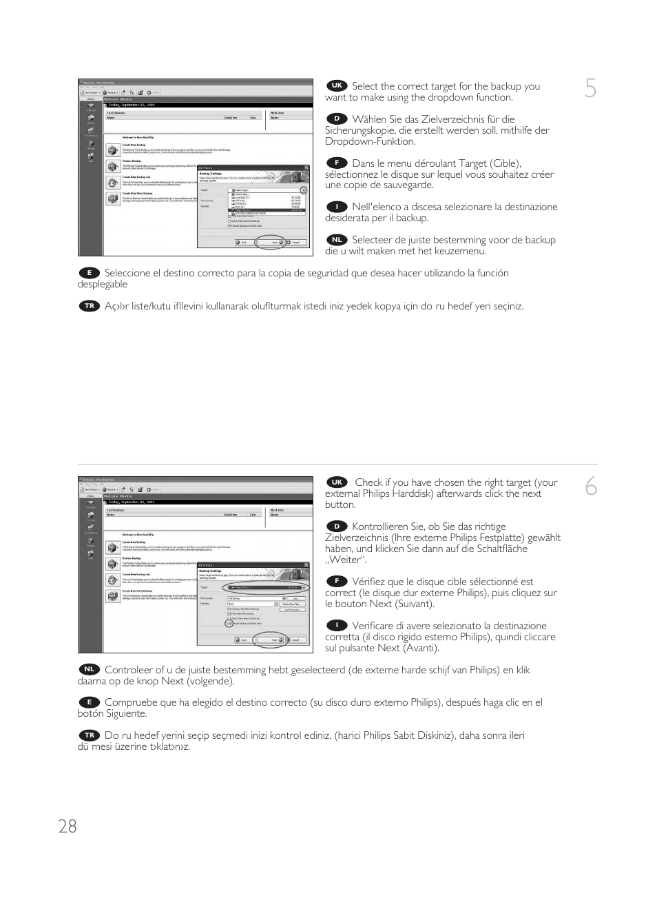 Philips Disco duro externo User Manual | Page 28 / 68