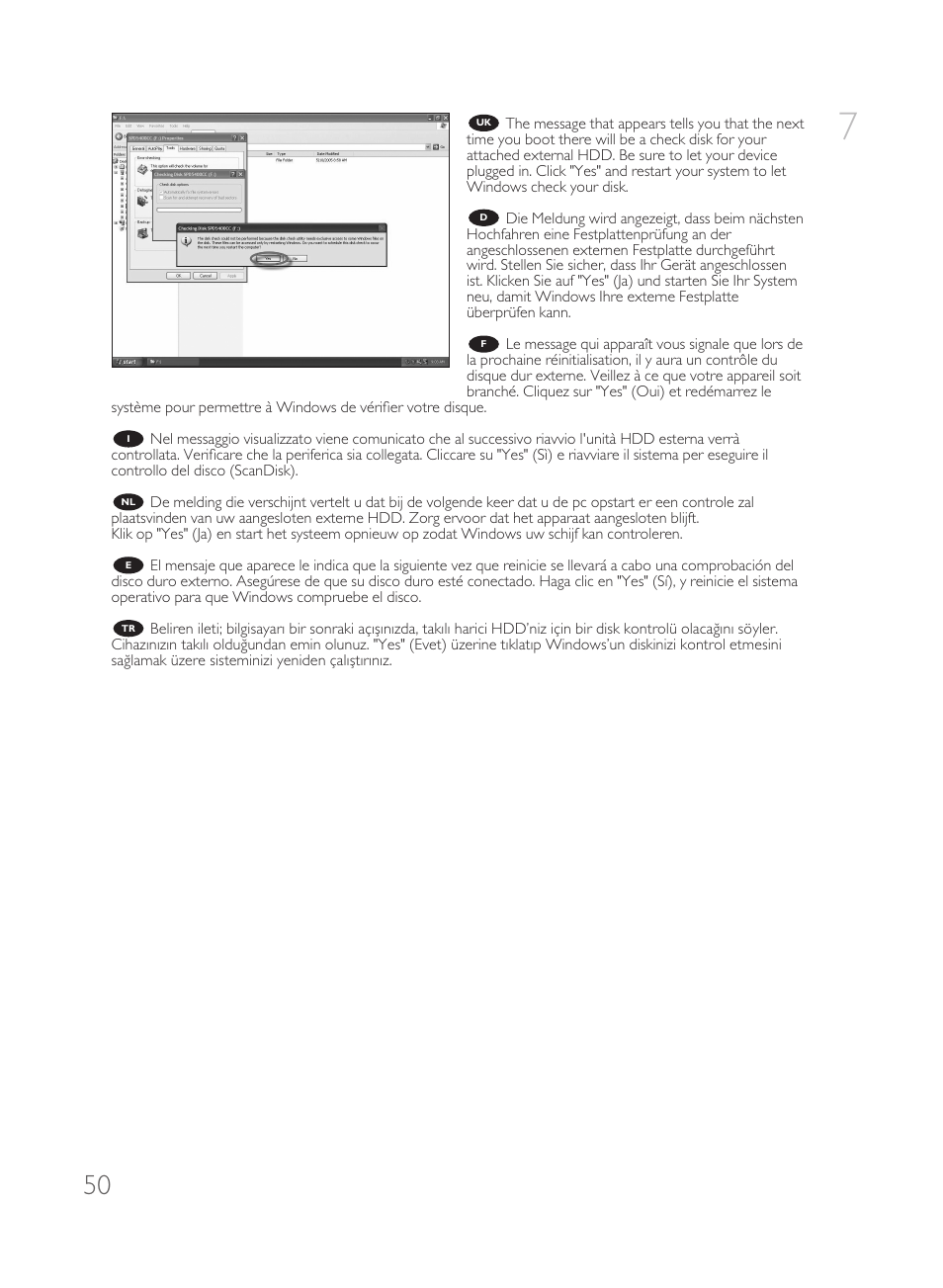 Philips Disco duro externo User Manual | Page 50 / 68