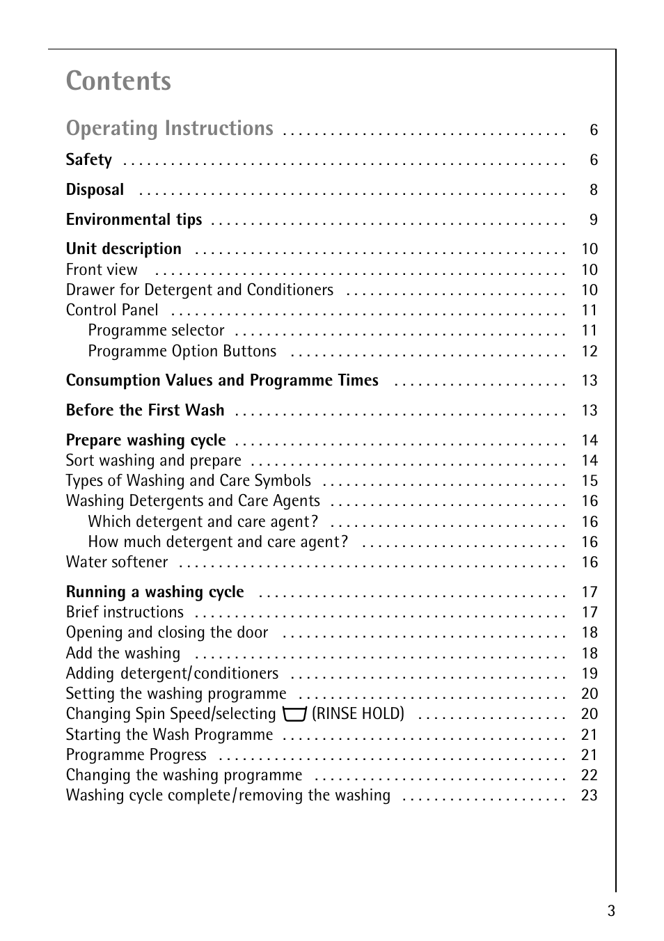 AEG LAVAMAT W 857 User Manual | Page 3 / 52