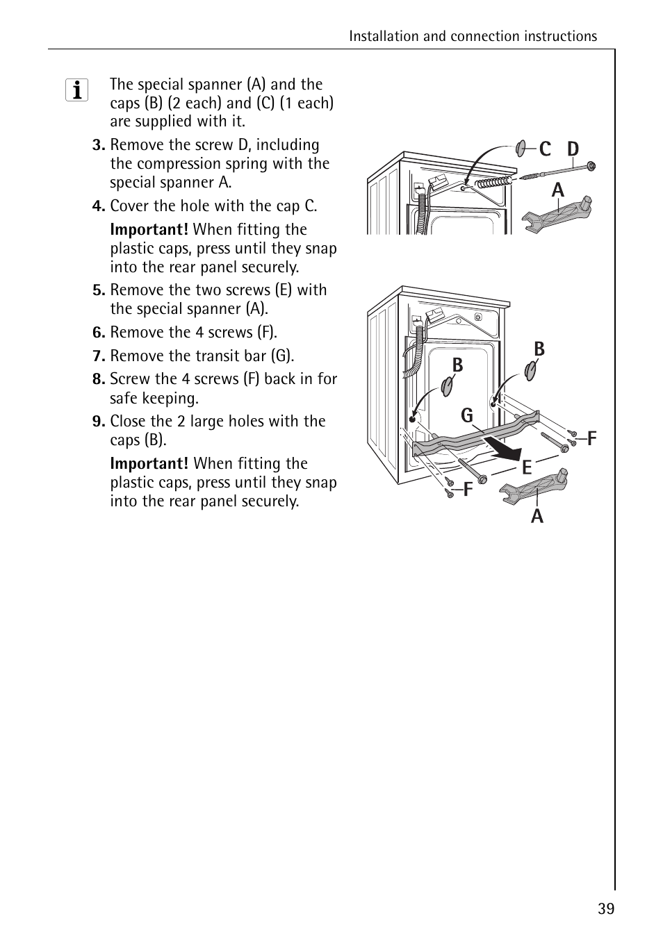 AEG LAVAMAT W 857 User Manual | Page 39 / 52