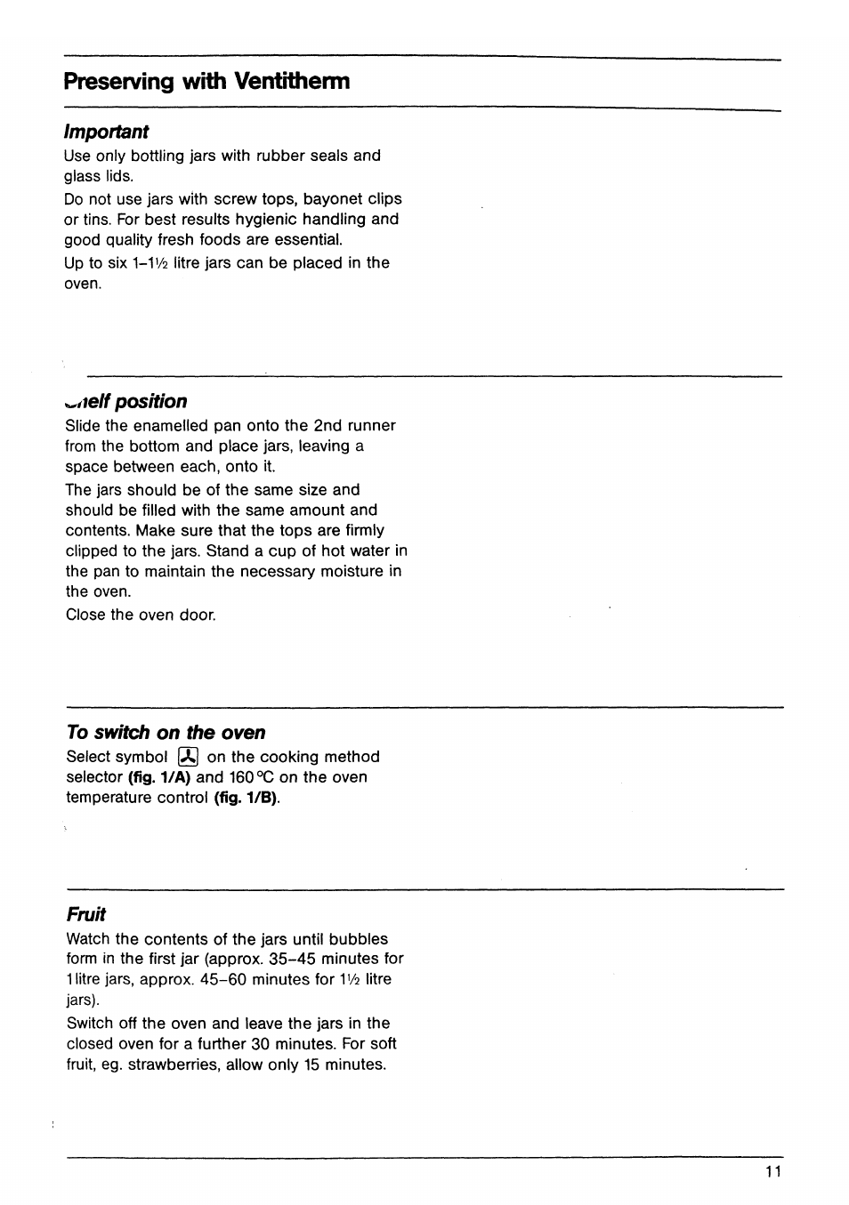 Preserving with ventithemn, Preserving with ventitherm | AEG B 60 D User Manual | Page 11 / 20