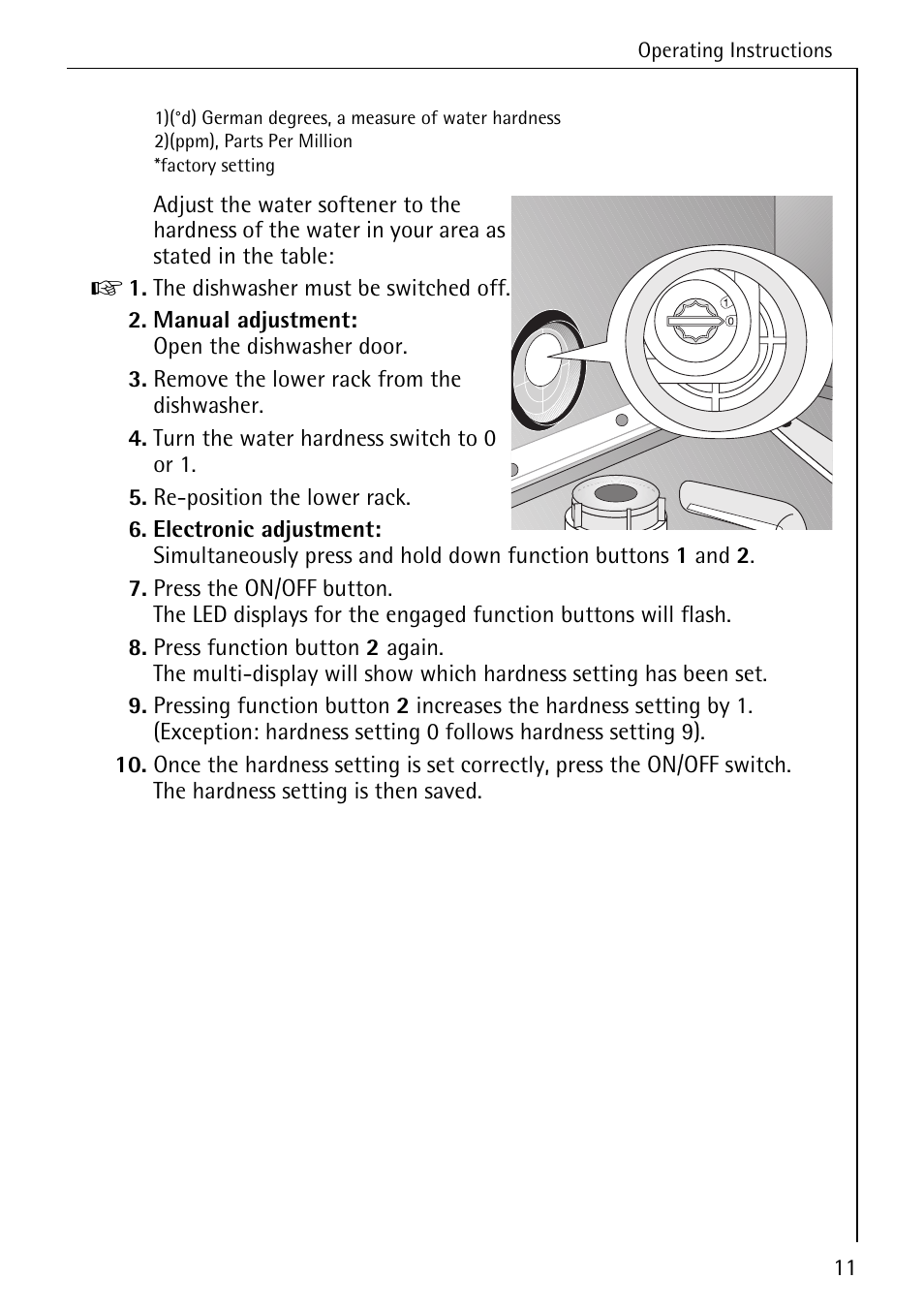 AEG FAVORIT 3A User Manual | Page 11 / 40