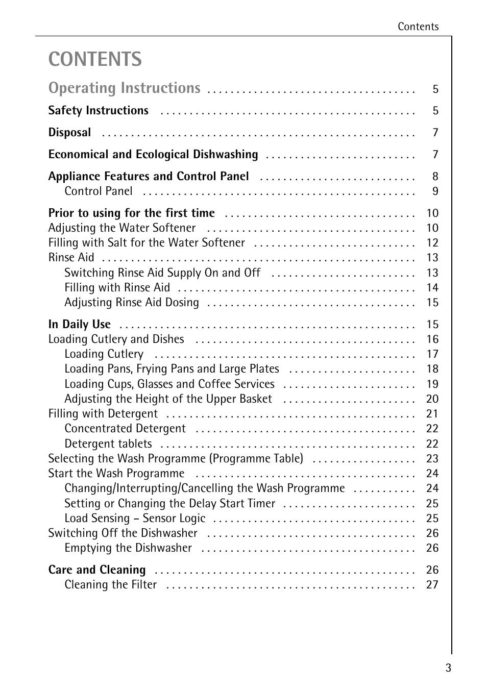AEG FAVORIT 3A User Manual | Page 3 / 40