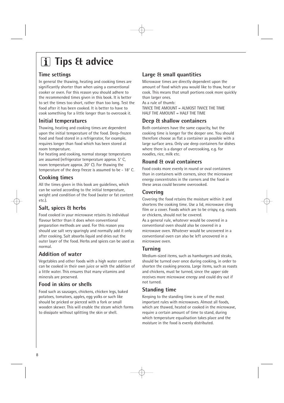 Tips & advice | AEG MC1761E  EN User Manual | Page 10 / 32