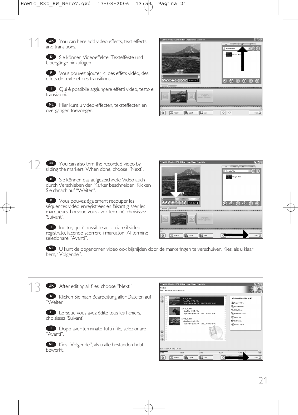 Philips How to for External ReWriters using Nero 7 User Manual | Page 21 / 72
