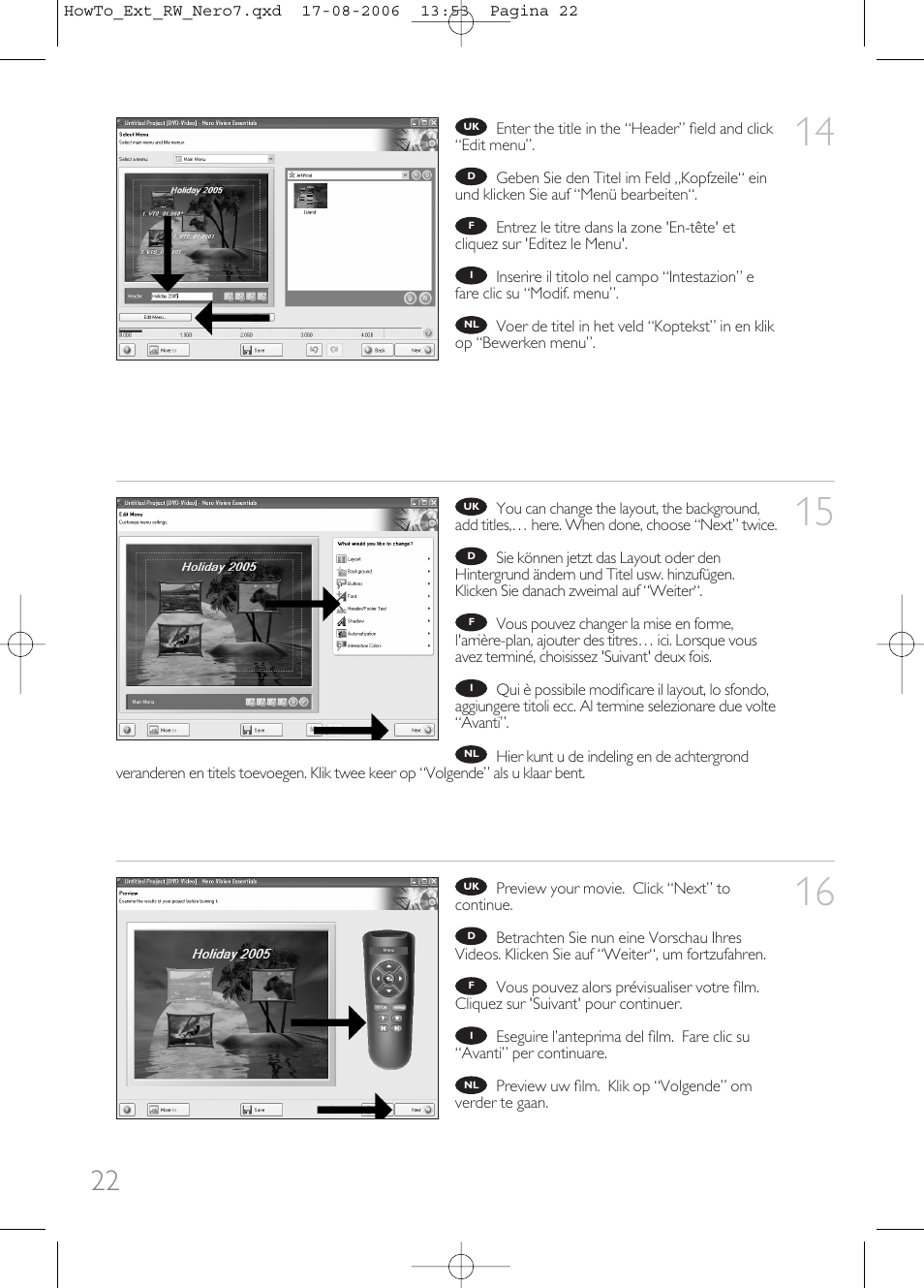 Philips How to for External ReWriters using Nero 7 User Manual | Page 22 / 72