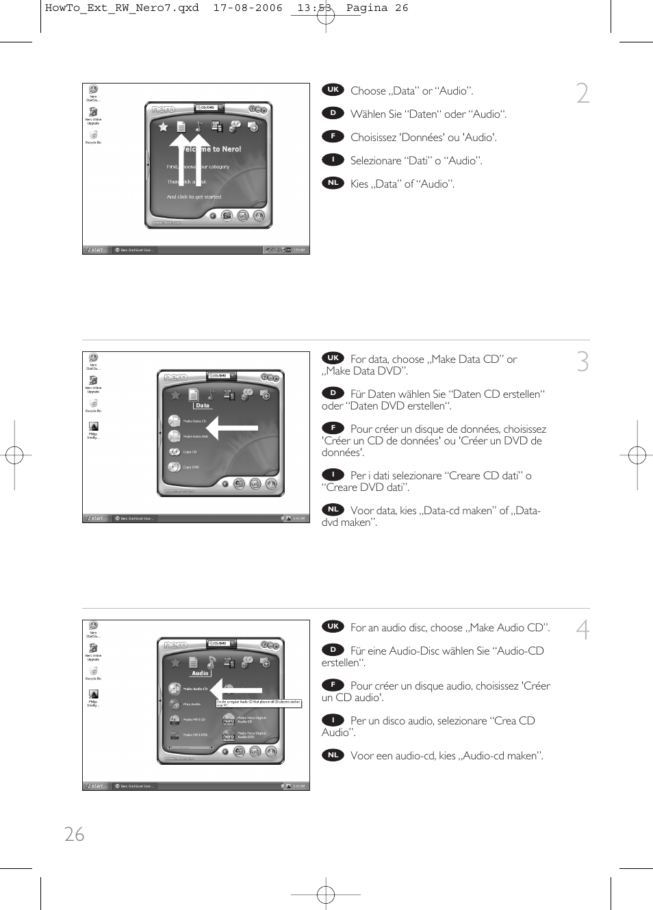 Philips How to for External ReWriters using Nero 7 User Manual | Page 26 / 72