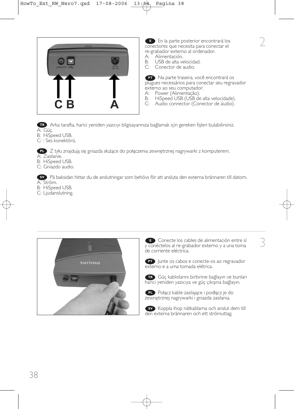 Philips How to for External ReWriters using Nero 7 User Manual | Page 38 / 72