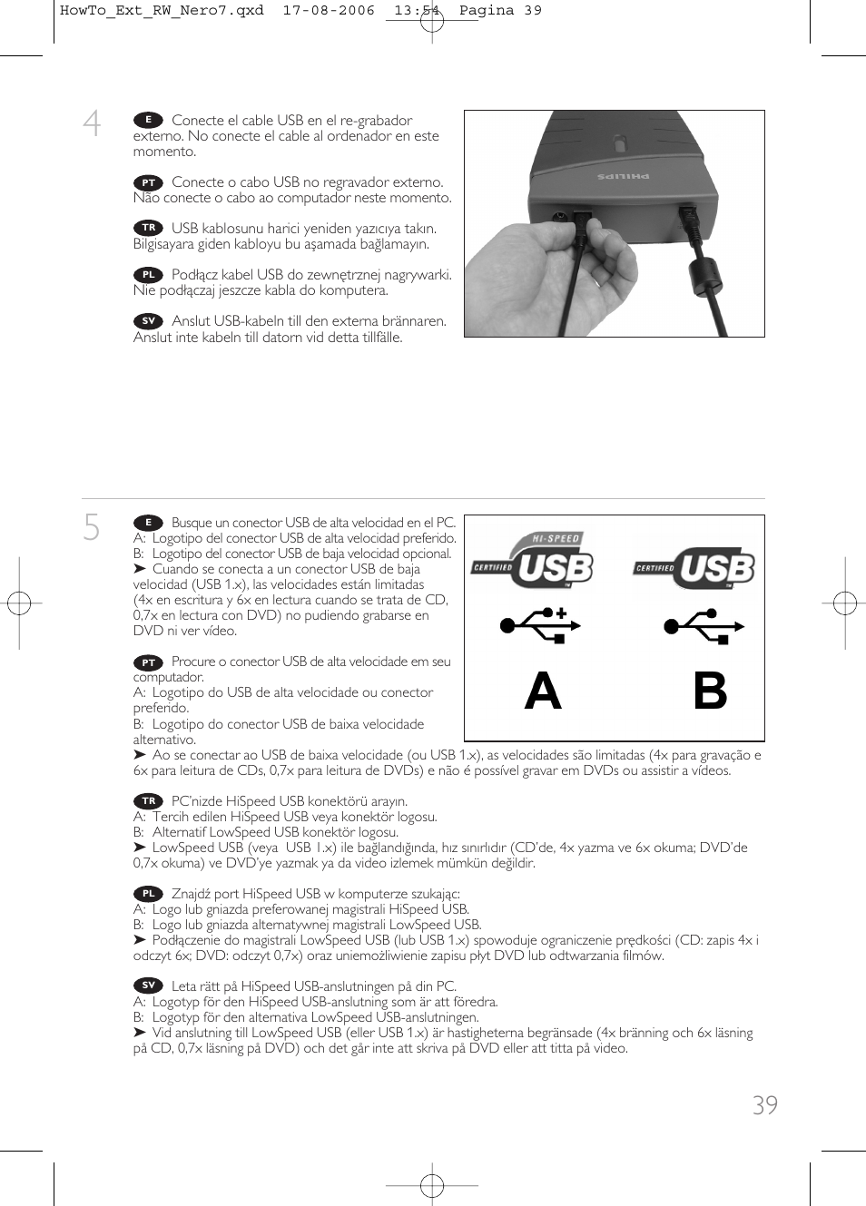 Philips How to for External ReWriters using Nero 7 User Manual | Page 39 / 72