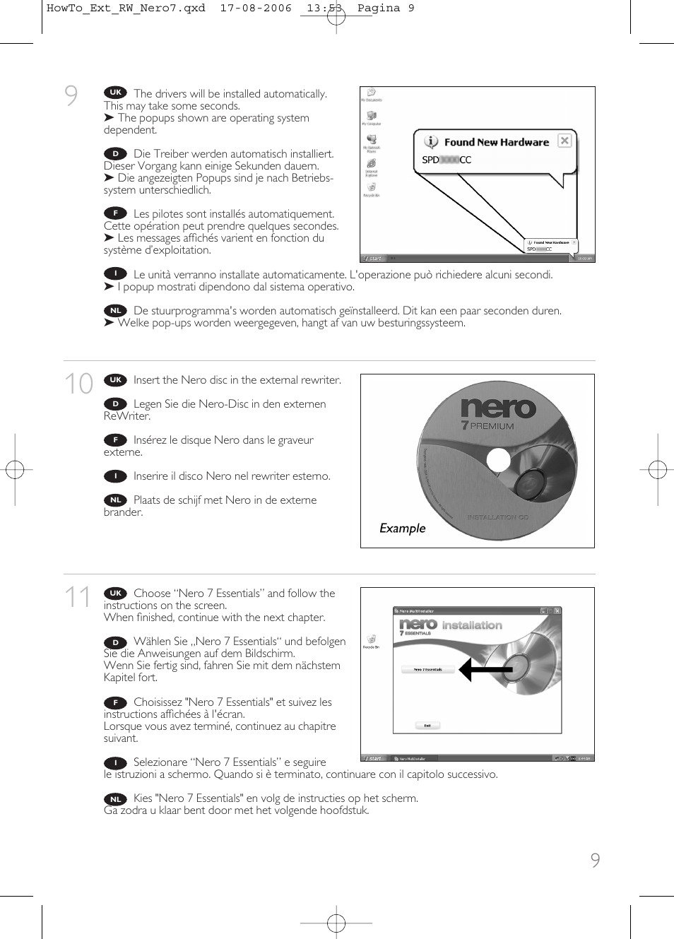 Philips How to for External ReWriters using Nero 7 User Manual | Page 9 / 72