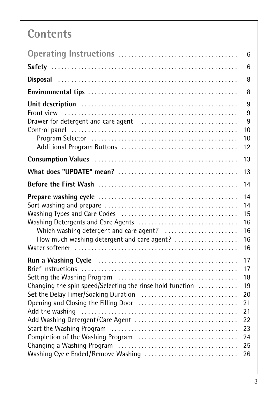 AEG LAVAMAT 72630 User Manual | Page 3 / 56