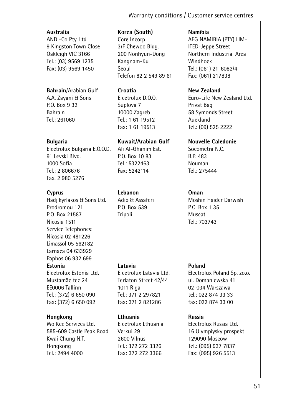 AEG LAVAMAT 72630 User Manual | Page 51 / 56