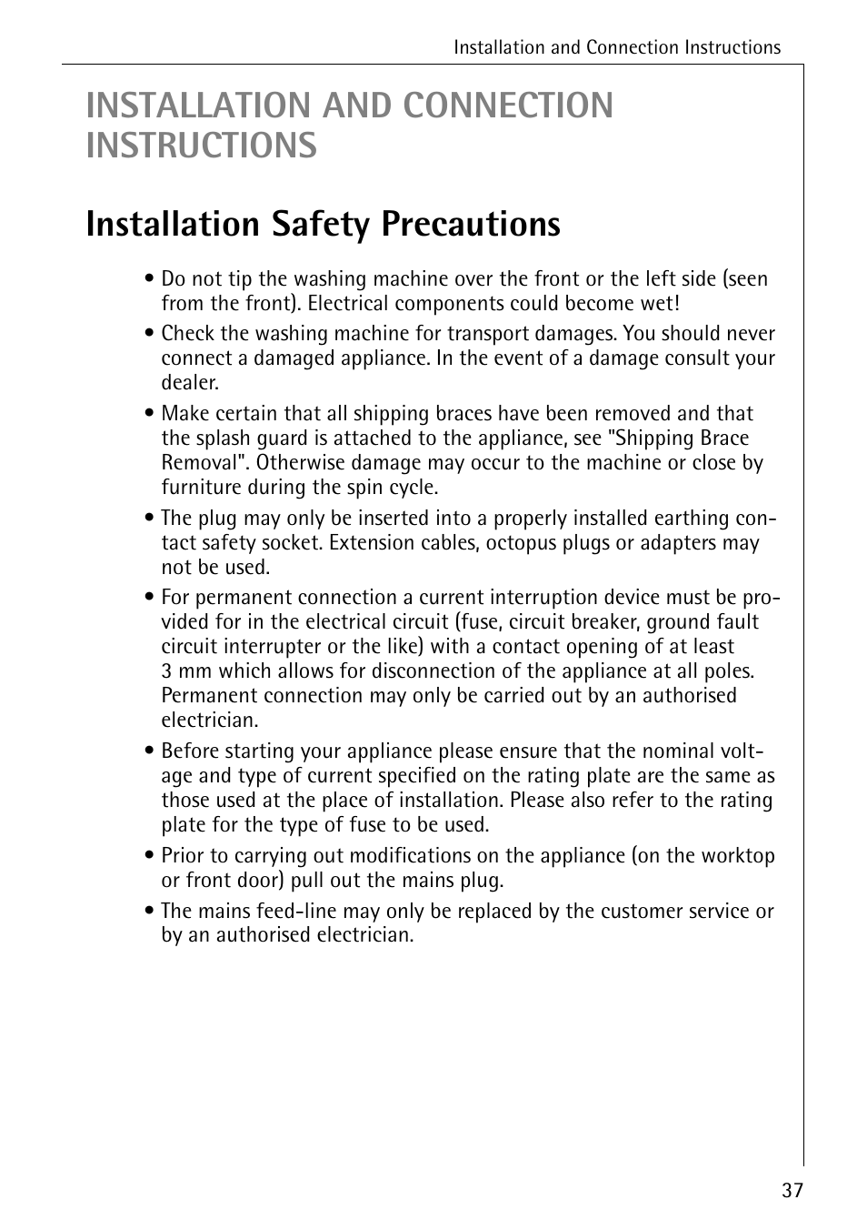 AEG KO-LAVAMAT 72620 User Manual | Page 37 / 52