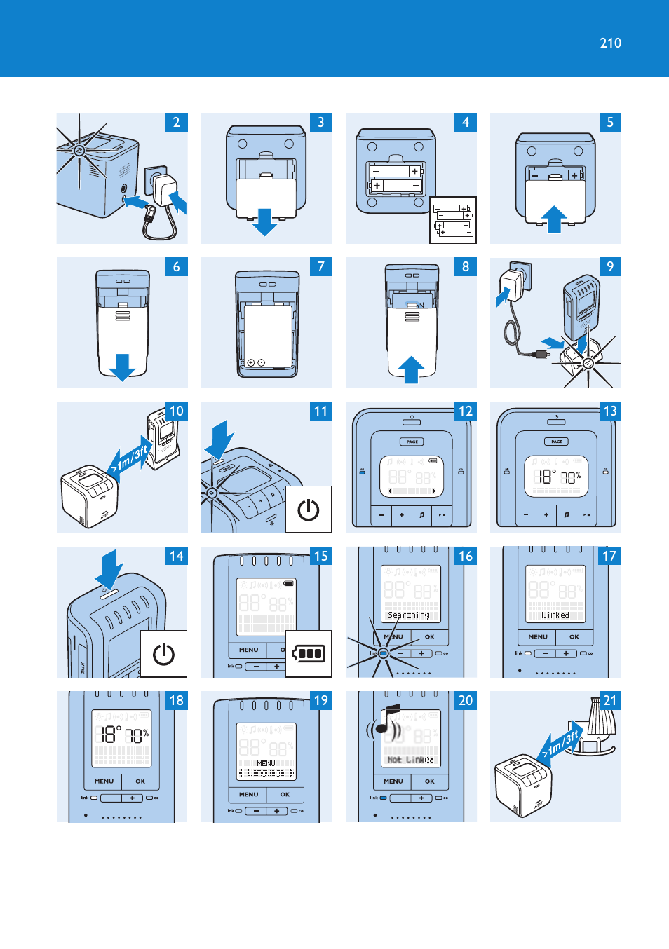 Philips AVENT Vigilabebés DECT User Manual | Page 210 / 212