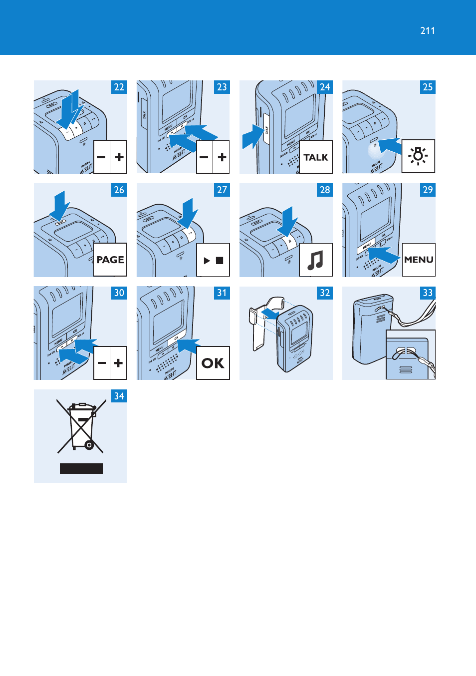 Philips AVENT Vigilabebés DECT User Manual | Page 211 / 212