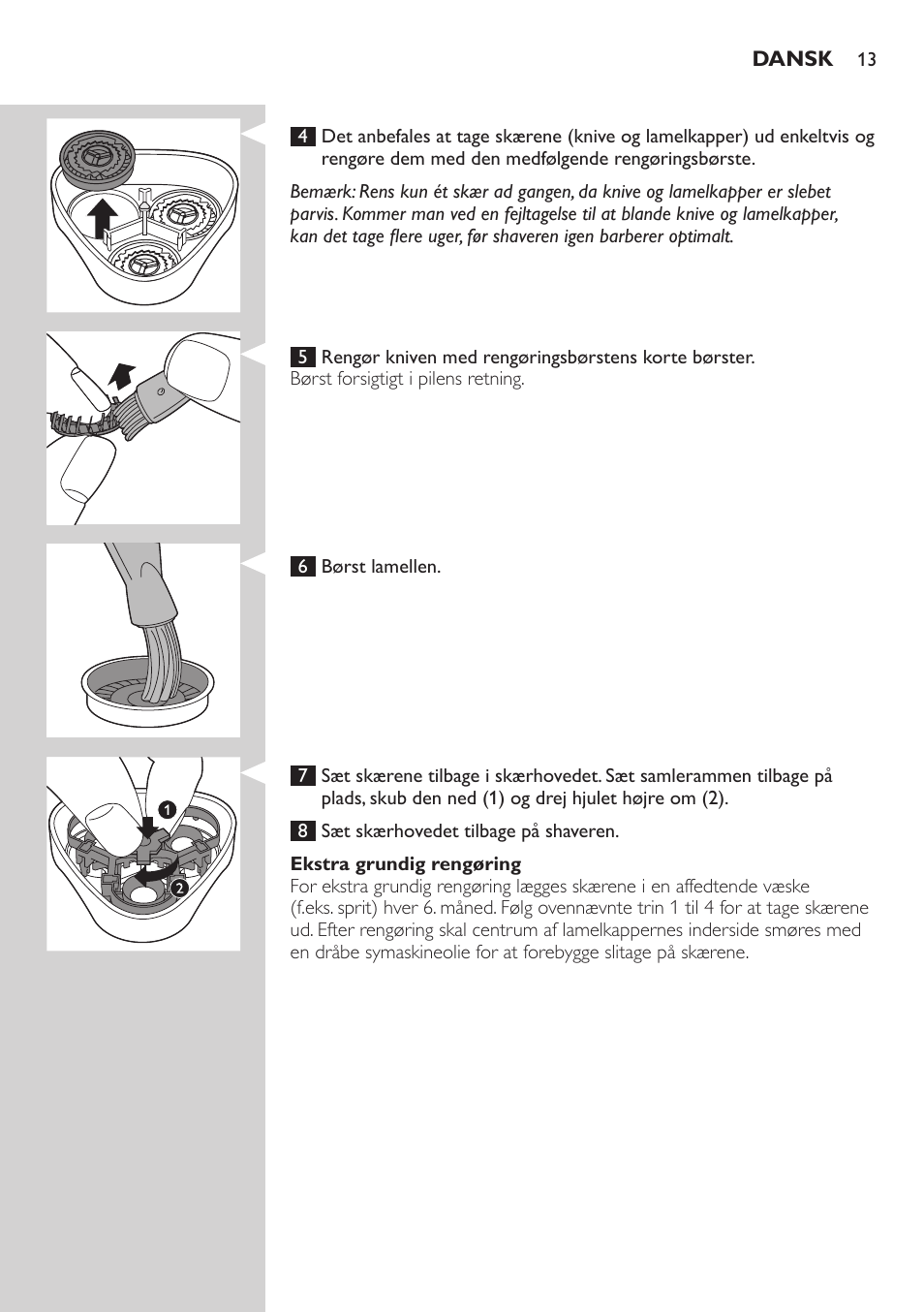 Philips SHAVER Series 3000 afeitadora eléctrica en seco User Manual | Page 13 / 84