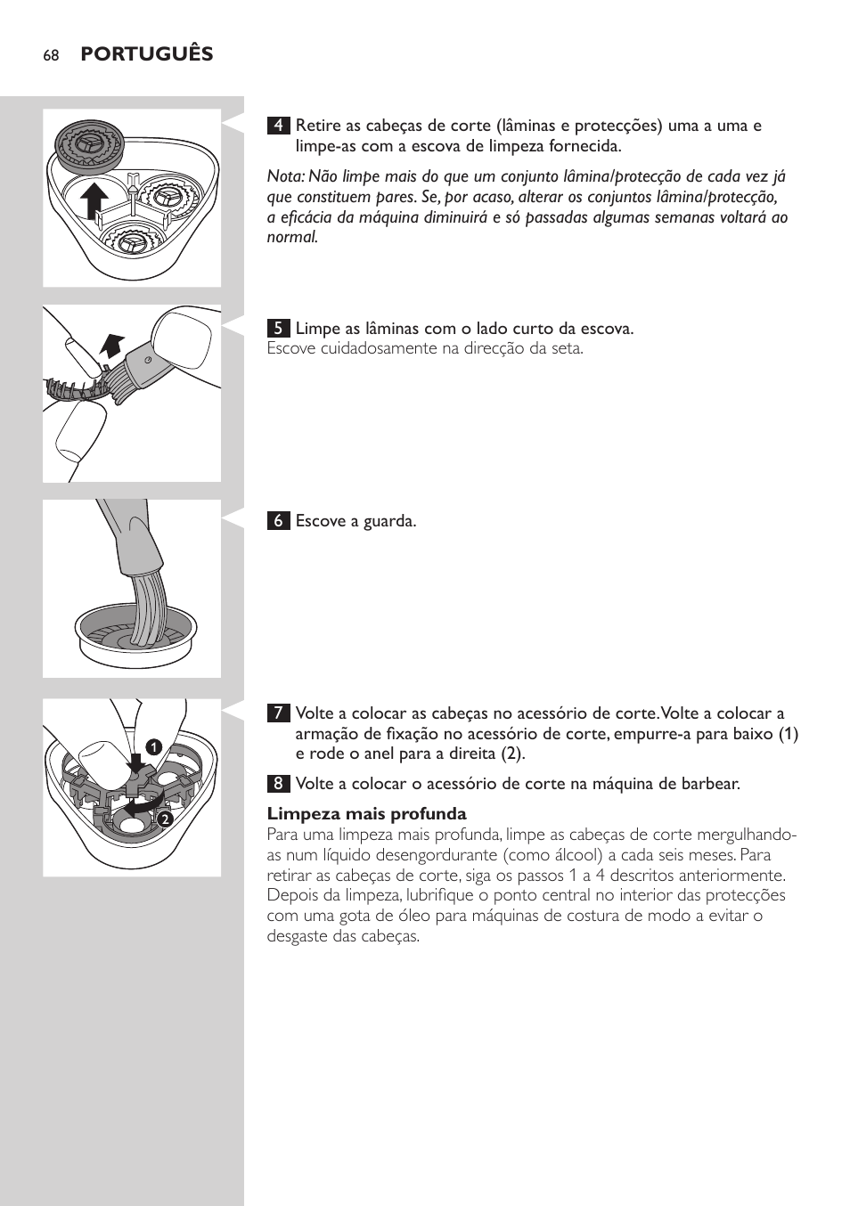 Philips SHAVER Series 3000 afeitadora eléctrica en seco User Manual | Page 68 / 84