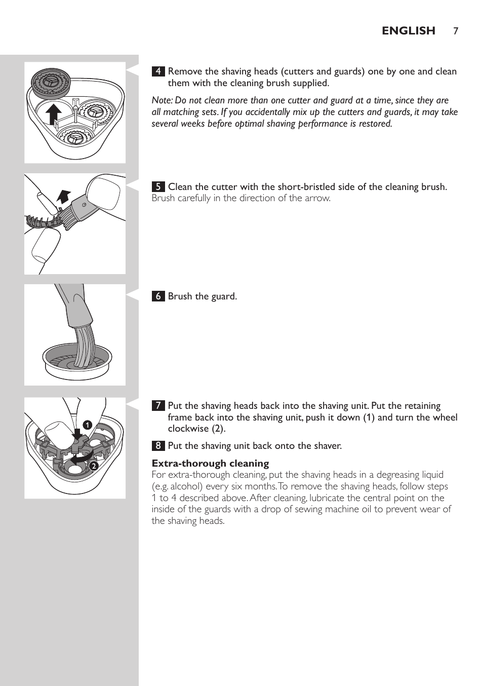 Philips SHAVER Series 3000 afeitadora eléctrica en seco User Manual | Page 7 / 84